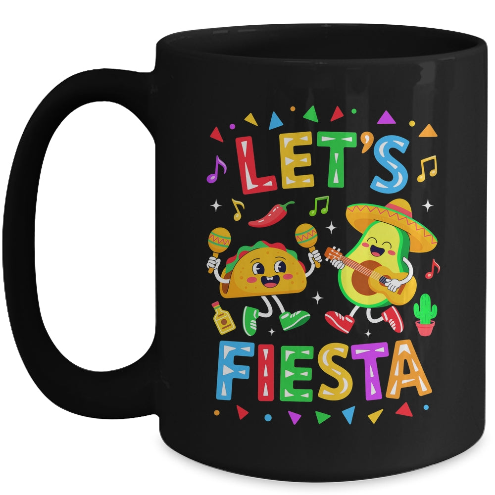 Let's Fiesta Avocado Mexican Men Women Kids Cinco De Mayo Mug | siriusteestore