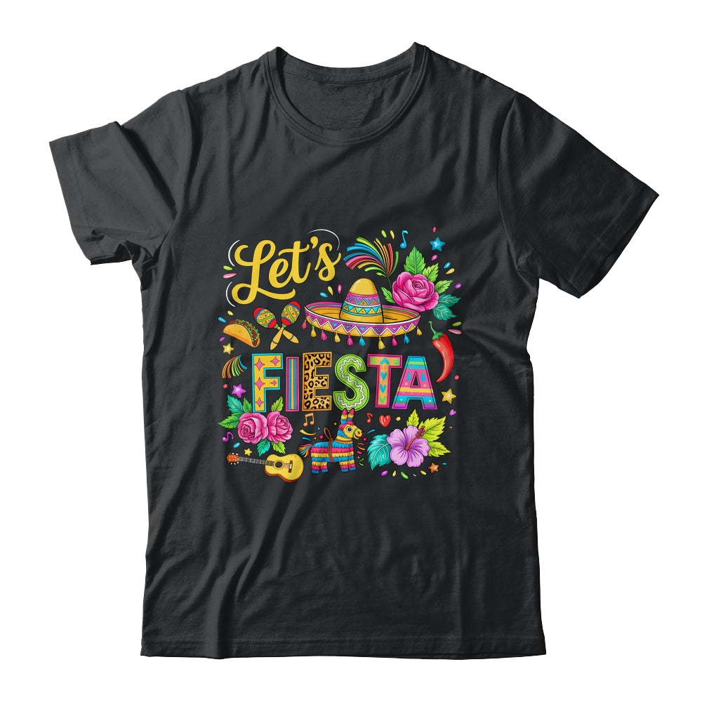 Let's Fiesta Cinco De Mayo Colorful Mexican Party Sombrero Shirt & Hoodie | siriusteestore