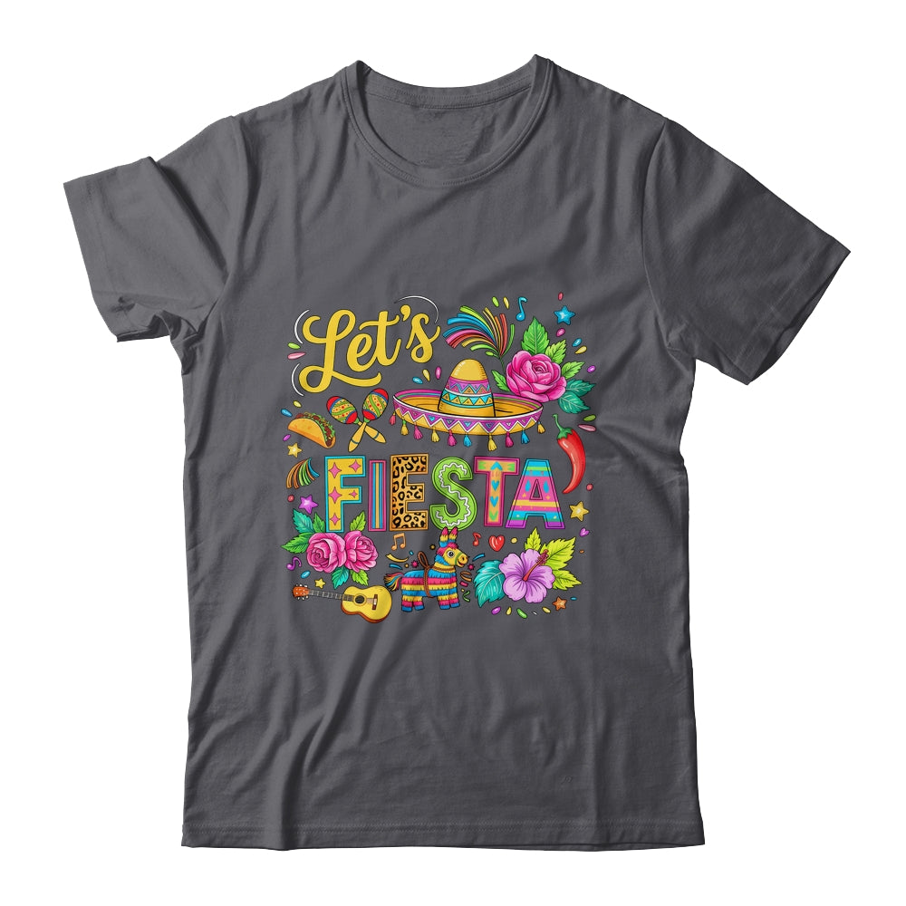 Let's Fiesta Cinco De Mayo Colorful Mexican Party Sombrero Shirt & Hoodie | siriusteestore