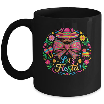 Let's Fiesta Cinco De Mayo Colorful Sombrero Graphic Mexican Mug | siriusteestore
