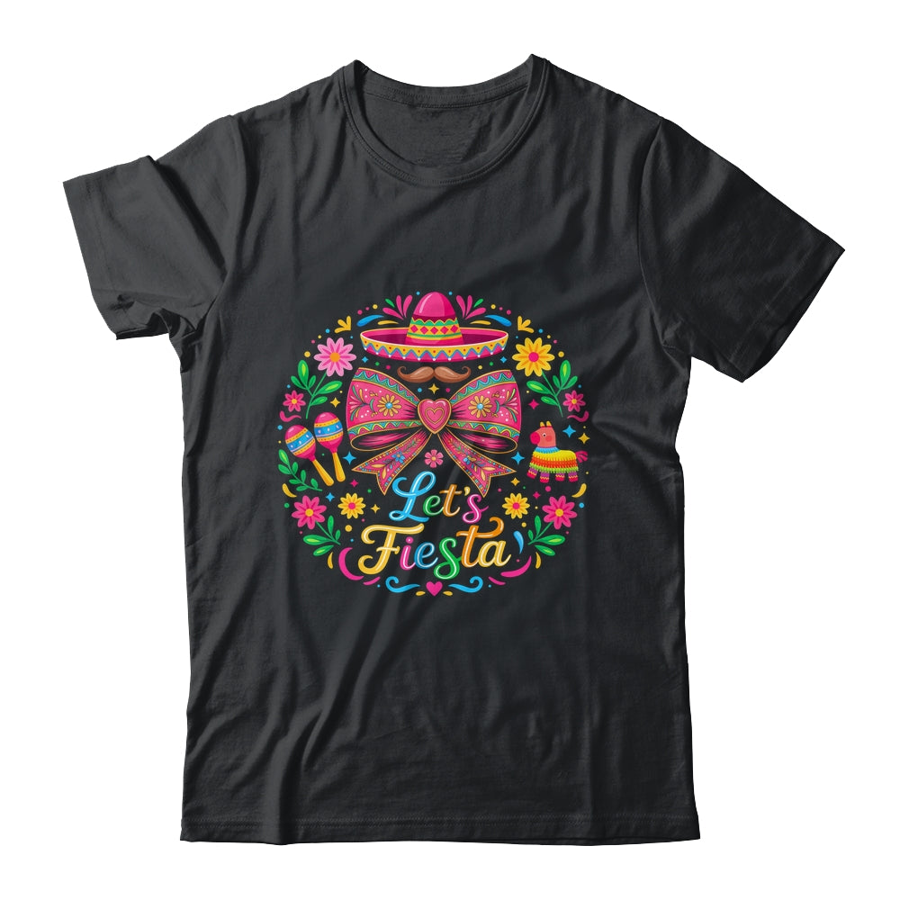Let's Fiesta Cinco De Mayo Colorful Sombrero Graphic Mexican Shirt & Hoodie | siriusteestore