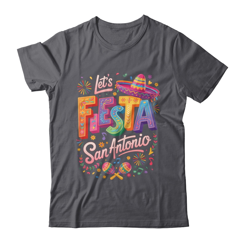 Let's Fiesta San Antonio Texas Cinco De Mayo Mexican Party Shirt & Tank Top | siriusteestore