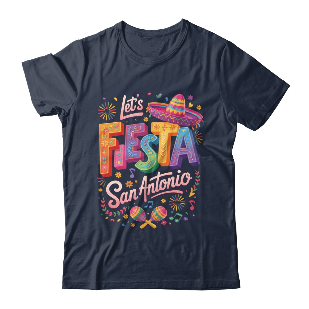 Let's Fiesta San Antonio Texas Cinco De Mayo Mexican Party Shirt & Tank Top | siriusteestore