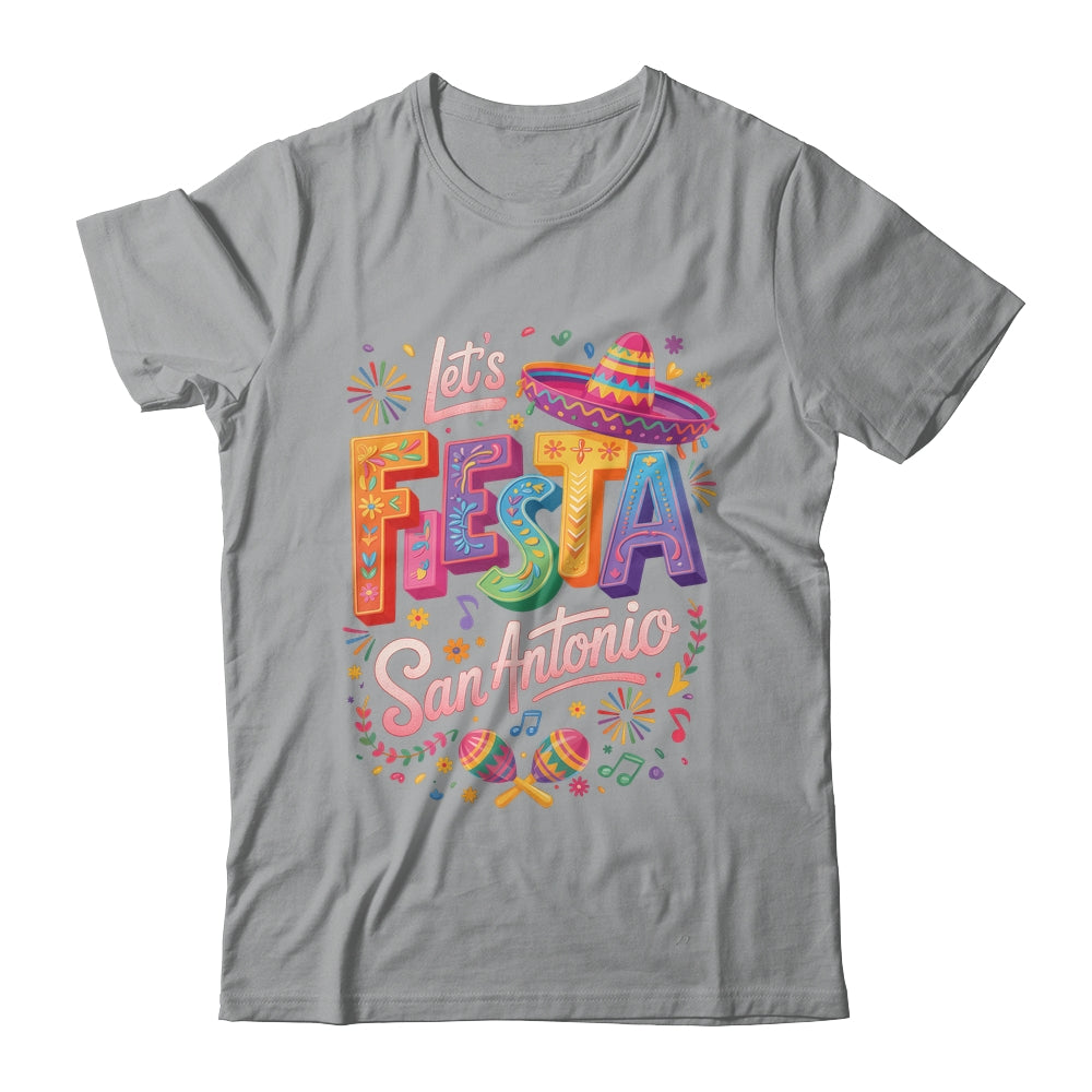 Let's Fiesta San Antonio Texas Cinco De Mayo Mexican Party Shirt & Tank Top | siriusteestore