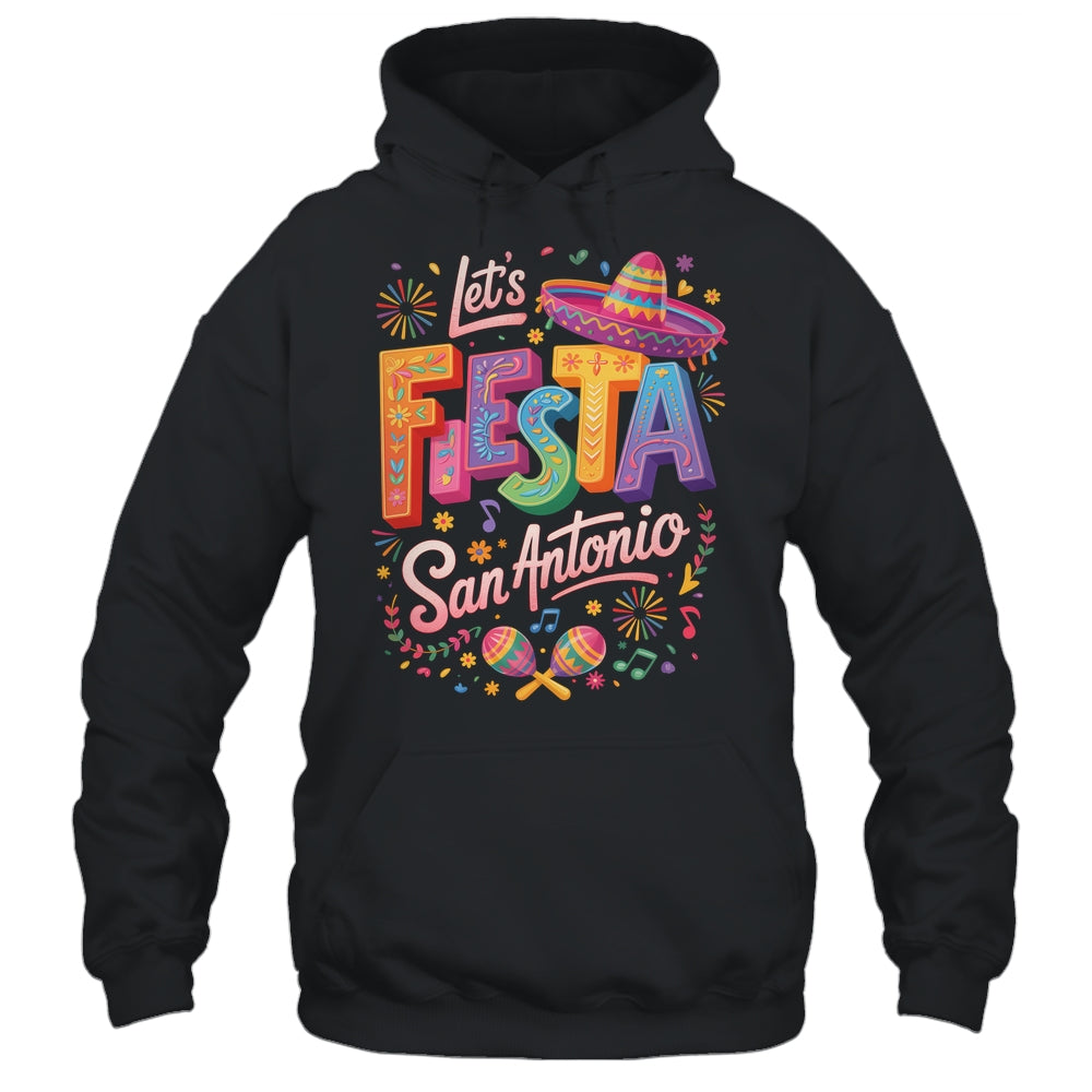Let's Fiesta San Antonio Texas Cinco De Mayo Mexican Party Shirt & Tank Top | siriusteestore