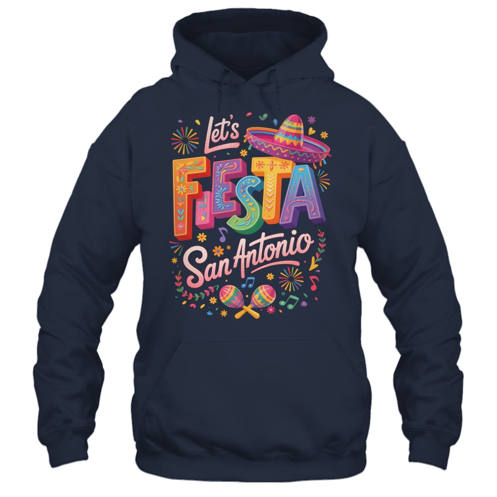 Let's Fiesta San Antonio Texas Cinco De Mayo Mexican Party Shirt & Tank Top | siriusteestore