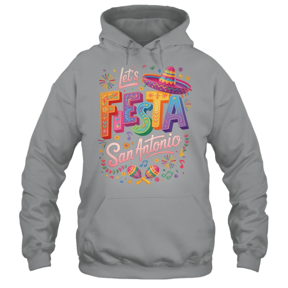 Let's Fiesta San Antonio Texas Cinco De Mayo Mexican Party Shirt & Tank Top | siriusteestore