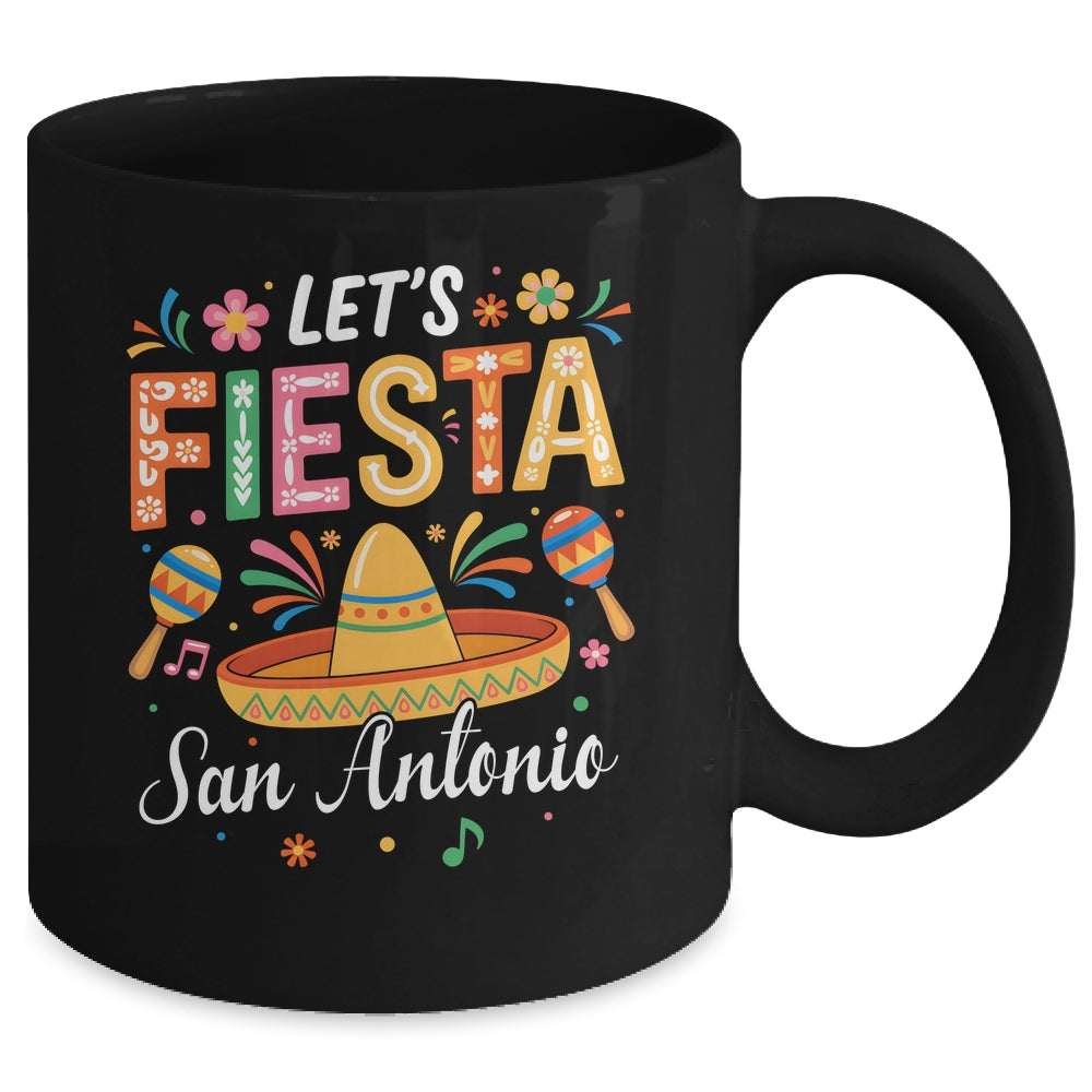 Let's Fiesta San Antonio Texas Mexican Party Cinco De Mayo Mug | siriusteestore