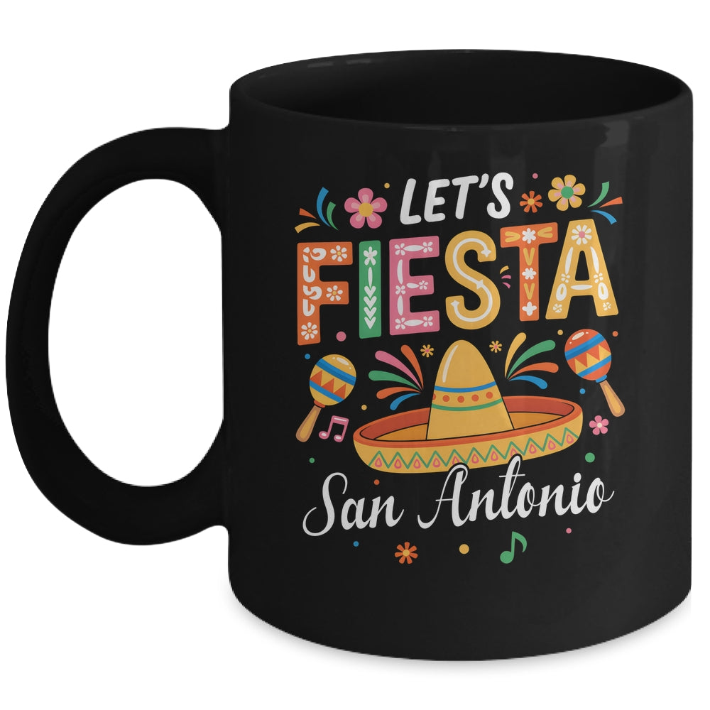 Let's Fiesta San Antonio Texas Mexican Party Cinco De Mayo Mug | siriusteestore
