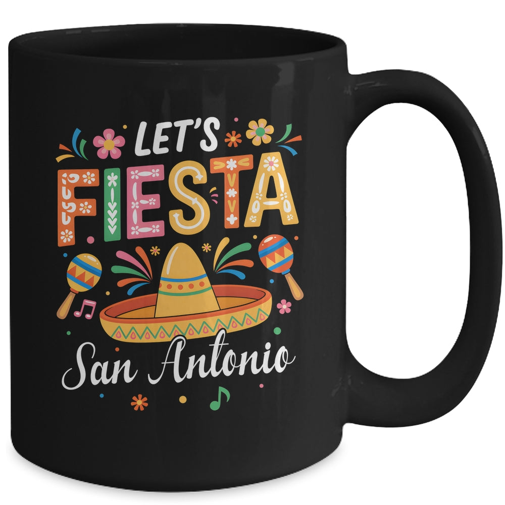 Let's Fiesta San Antonio Texas Mexican Party Cinco De Mayo Mug | siriusteestore