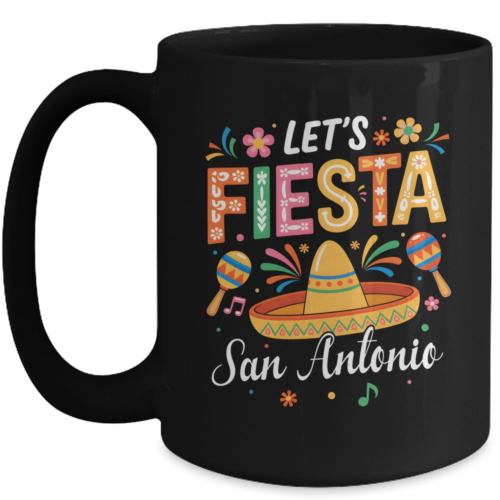Let's Fiesta San Antonio Texas Mexican Party Cinco De Mayo Mug | siriusteestore