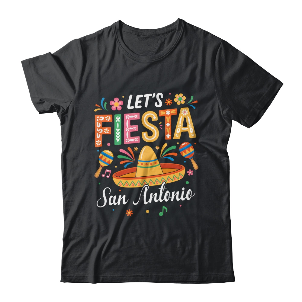 Let's Fiesta San Antonio Texas Mexican Party Cinco De Mayo Shirt & Tank Top | siriusteestore