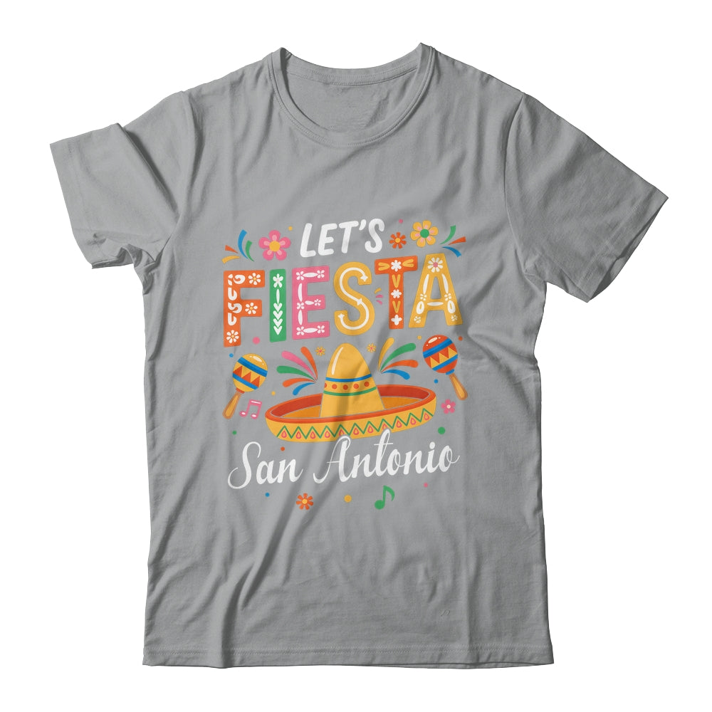 Let's Fiesta San Antonio Texas Mexican Party Cinco De Mayo Shirt & Tank Top | siriusteestore