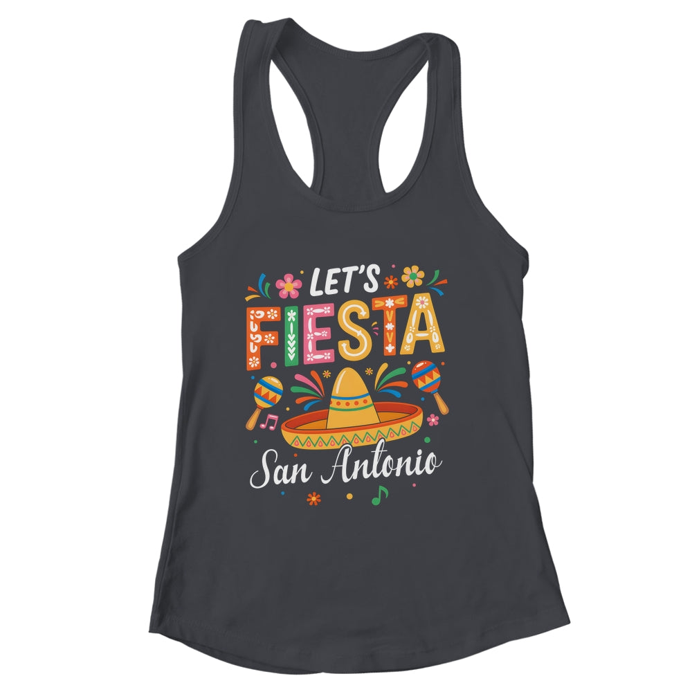 Let's Fiesta San Antonio Texas Mexican Party Cinco De Mayo Shirt & Tank Top | siriusteestore