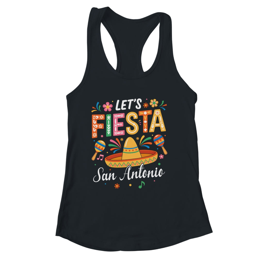 Let's Fiesta San Antonio Texas Mexican Party Cinco De Mayo Shirt & Tank Top | siriusteestore
