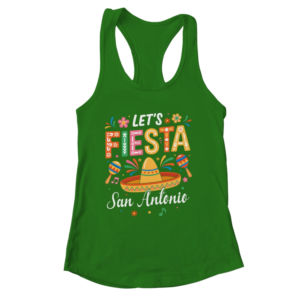 Let's Fiesta San Antonio Texas Mexican Party Cinco De Mayo Shirt & Tank Top | siriusteestore