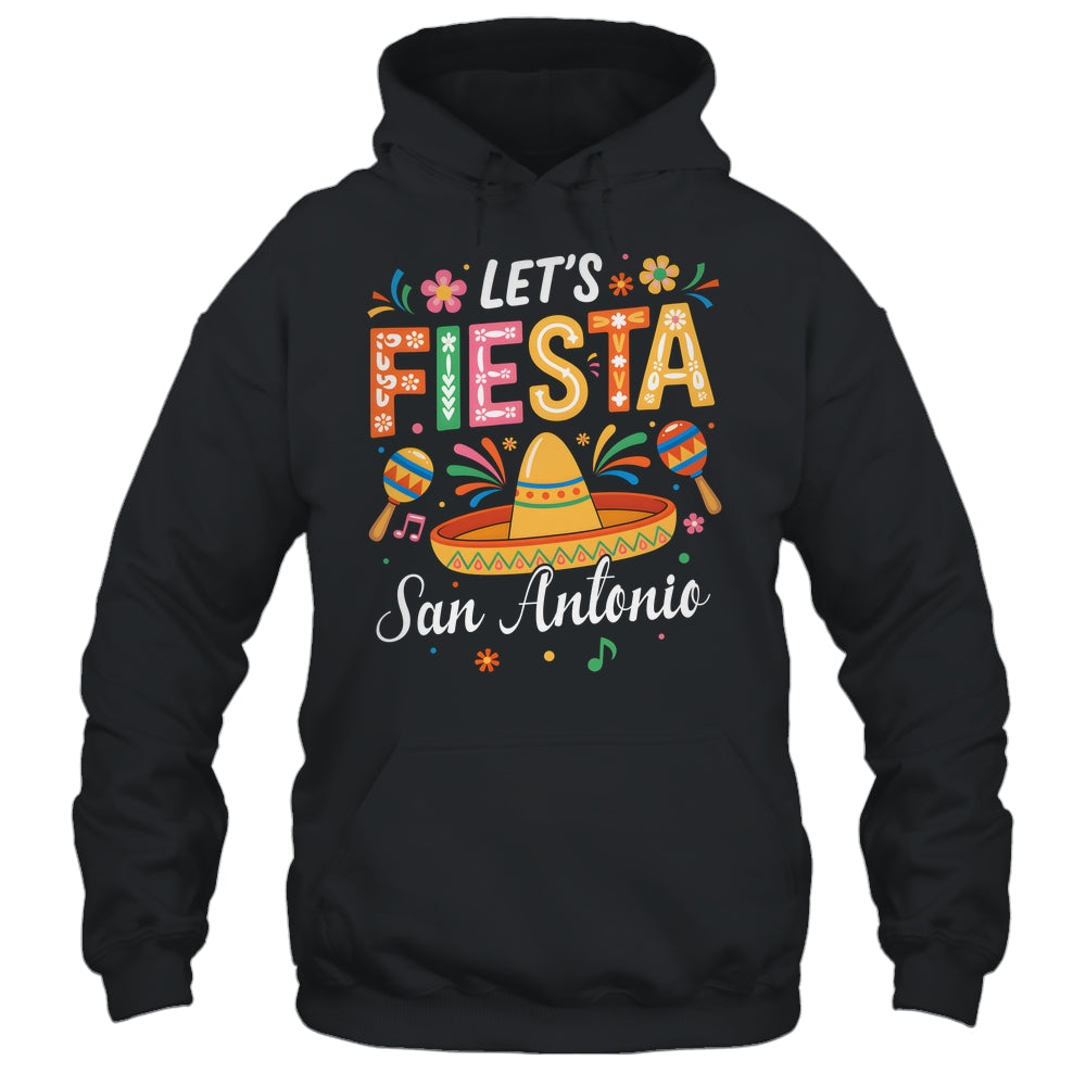 Let's Fiesta San Antonio Texas Mexican Party Cinco De Mayo Shirt & Tank Top | siriusteestore