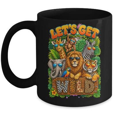 Let's Get Wild Zoo Animal Wildlife Safari Birthday Men Women Mug | siriusteestore