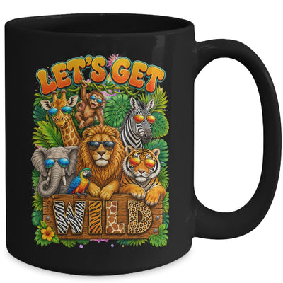 Let's Get Wild Zoo Animal Wildlife Safari Birthday Men Women Mug | siriusteestore