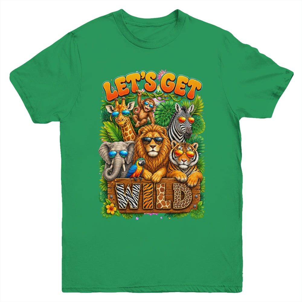 Let's Get Wild Zoo Animal Wildlife Safari Birthday Men Women Youth Shirt | siriusteestore