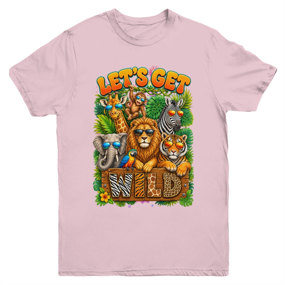 Let's Get Wild Zoo Animal Wildlife Safari Birthday Men Women Youth Shirt | siriusteestore