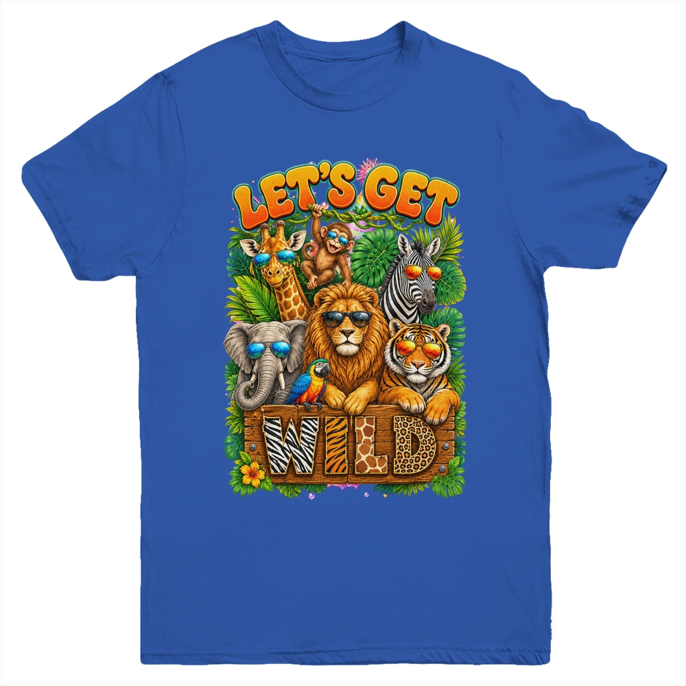 Let's Get Wild Zoo Animal Wildlife Safari Birthday Men Women Youth Shirt | siriusteestore