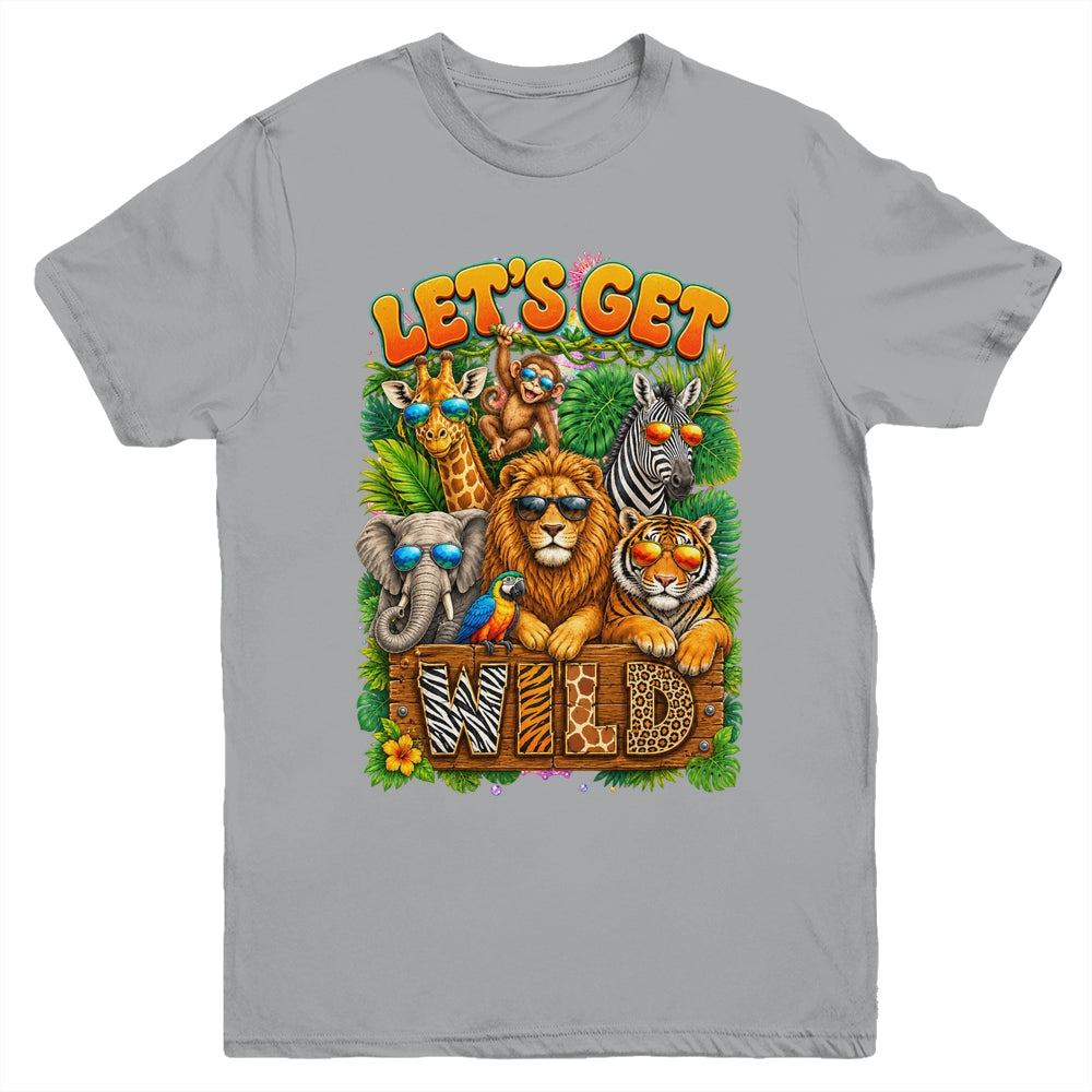Let's Get Wild Zoo Animal Wildlife Safari Birthday Men Women Youth Shirt | siriusteestore