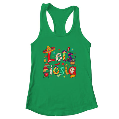 Lets Fiesta Cinco De Mayo Mexican Party Floral Sugar Skull Shirt & Tank Top | siriusteestore