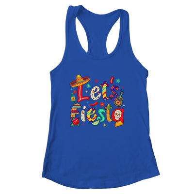 Lets Fiesta Cinco De Mayo Mexican Party Floral Sugar Skull Shirt & Tank Top | siriusteestore