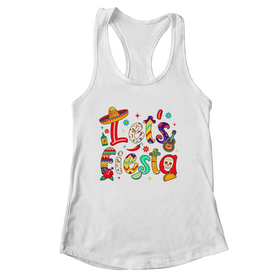 Lets Fiesta Cinco De Mayo Mexican Party Floral Sugar Skull Shirt & Tank Top | siriusteestore