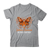 Leukemia Awareness We Fight Together Butterfly Orange Ribbon Shirt & Hoodie | siriusteestore