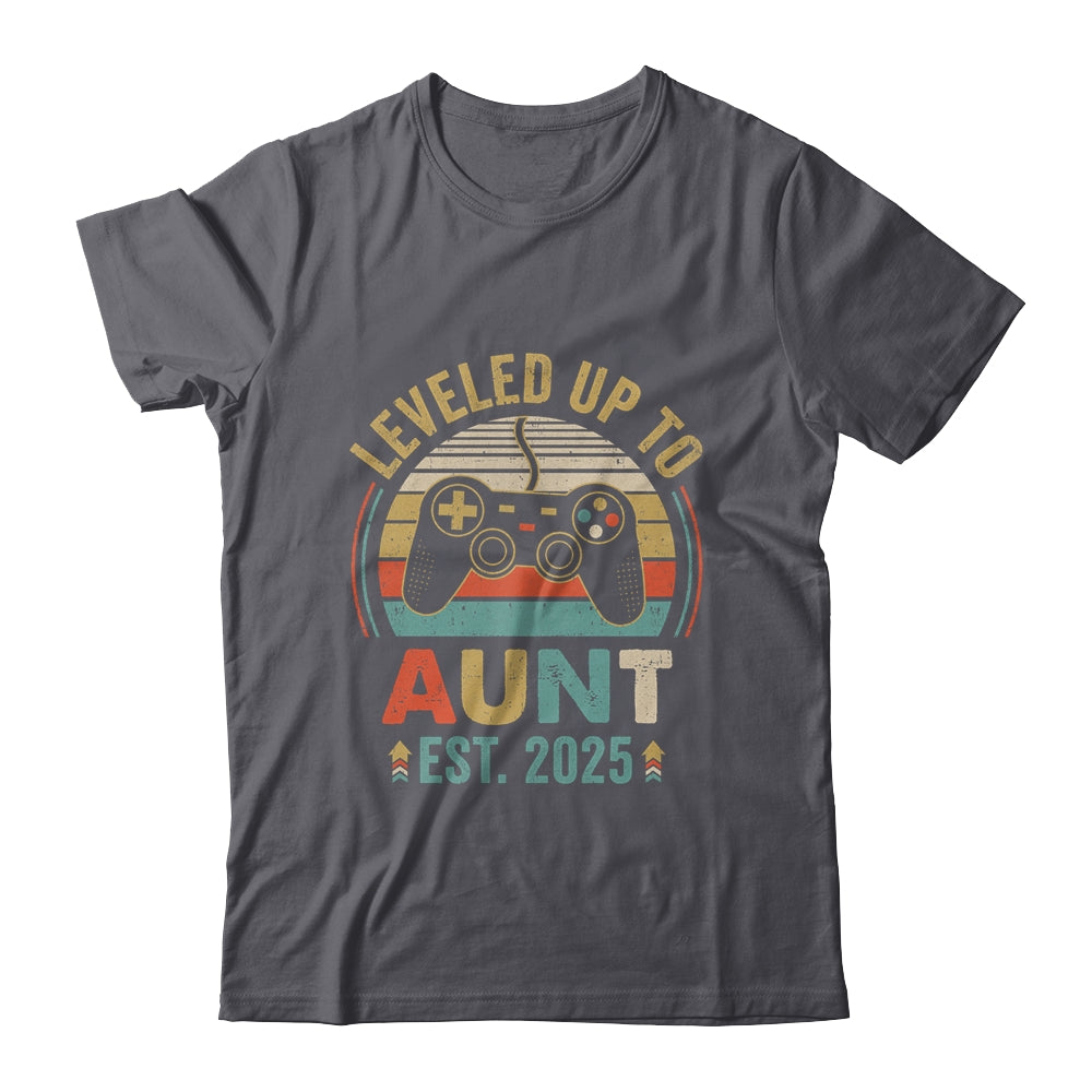 Leveled Up To Aunt 2025 Video Game Promoted To Aunt Shirt & Tank Top | siriusteestore