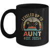 Leveled Up To Aunt 2025 Video Game Promoted To Aunt Mug | siriusteestore