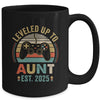Leveled Up To Aunt 2025 Video Game Promoted To Aunt Mug | siriusteestore
