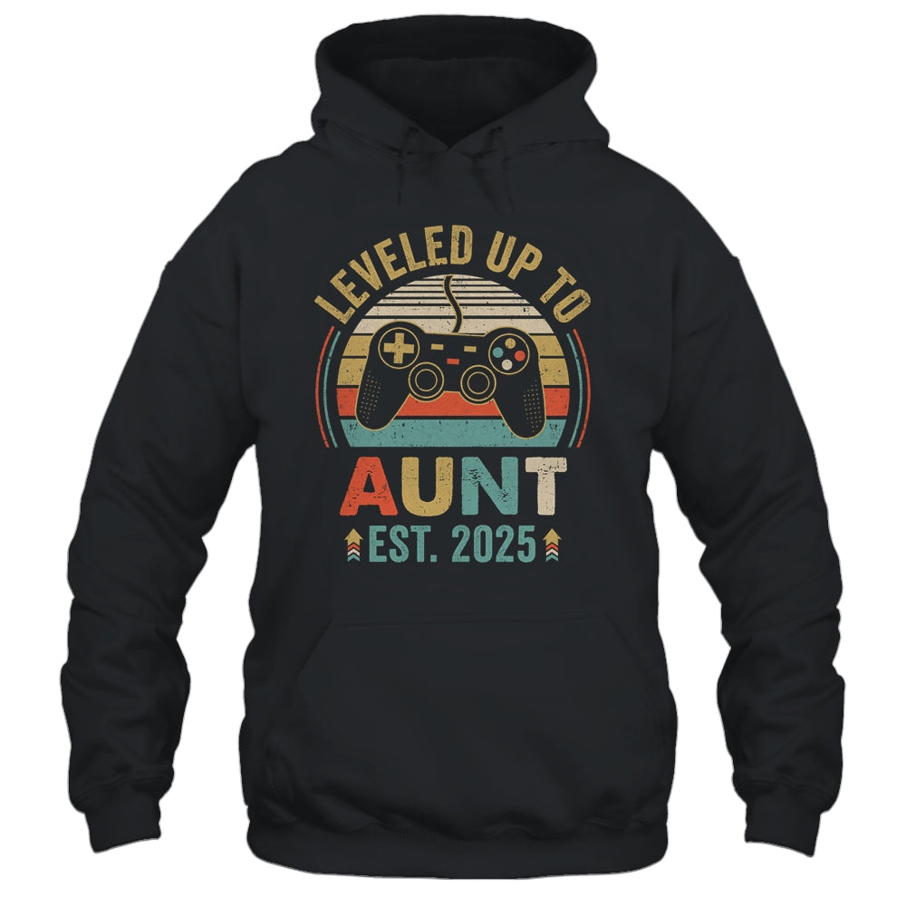 Leveled Up To Aunt 2025 Video Game Promoted To Aunt Shirt & Tank Top | siriusteestore