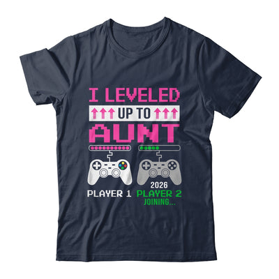 Leveled Up To Aunt 2026 Funny Video Game Soon To Be Aunt Shirt & Hoodie | siriusteestore