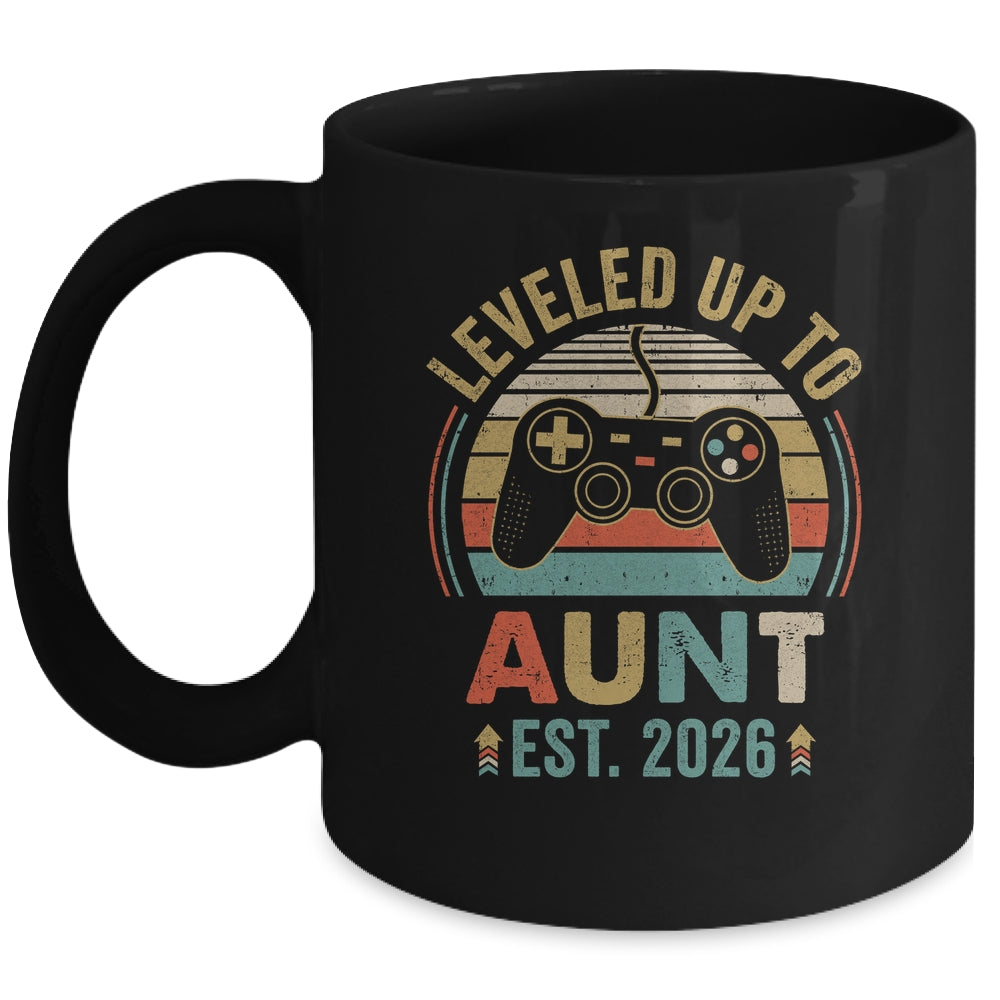 Leveled Up To Aunt 2026 Video Game Promoted To Aunt Mug | siriusteestore