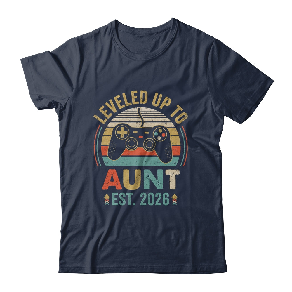 Leveled Up To Aunt 2026 Video Game Promoted To Aunt Shirt & Hoodie | siriusteestore