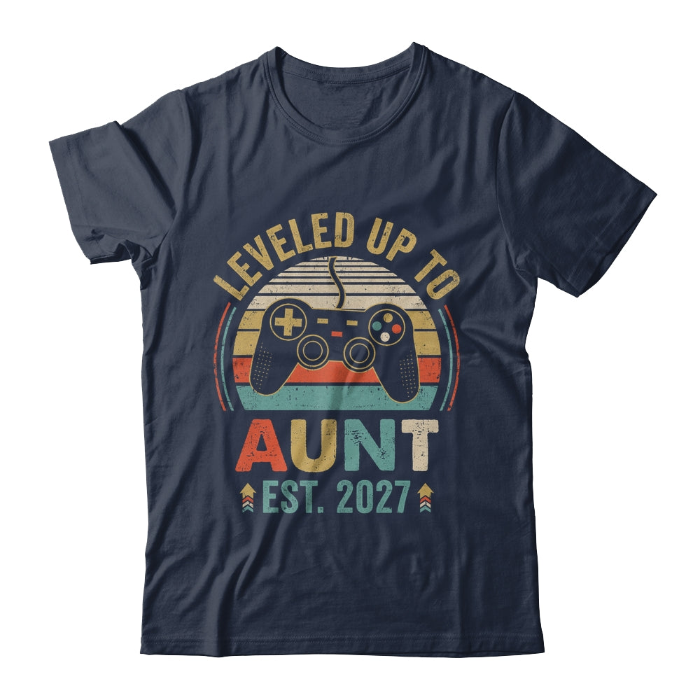 Leveled Up To Aunt 2027 Video Game Promoted To Aunt Shirt & Hoodie | siriusteestore