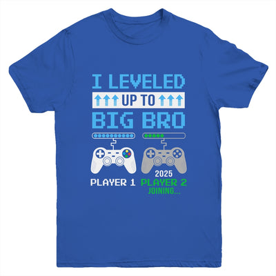Leveled Up To Big Brother 2025 Funny Video Game Soon To Be Brother Youth Shirt | siriusteestore