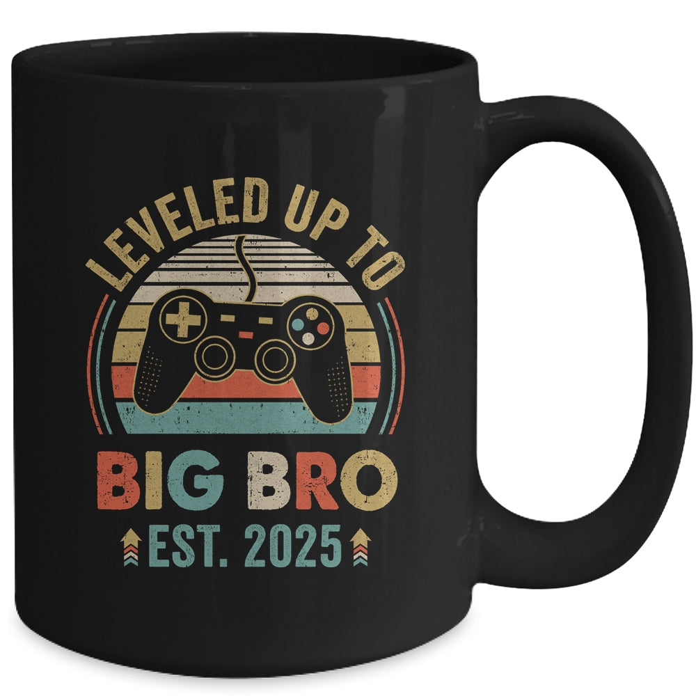 Leveled Up To Big Brother 2025 Video Game Promoted To Brother Mug | siriusteestore