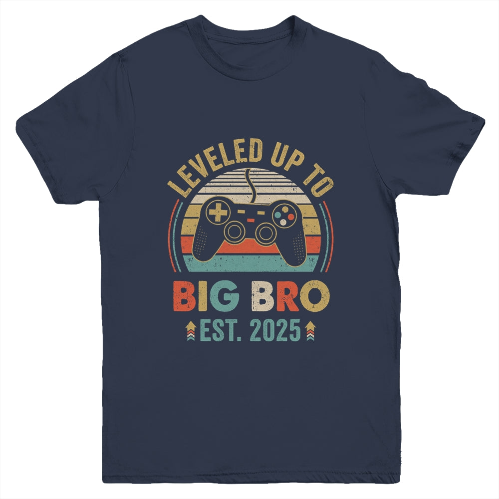 Leveled Up To Big Brother 2025 Video Game Promoted To Brother Youth Shirt | siriusteestore