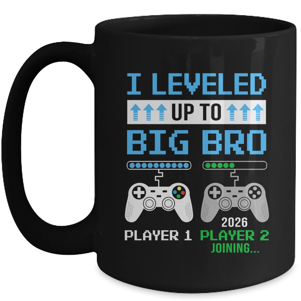 Leveled Up To Big Brother 2026 Funny Video Game Soon To Be Brother Mug | siriusteestore