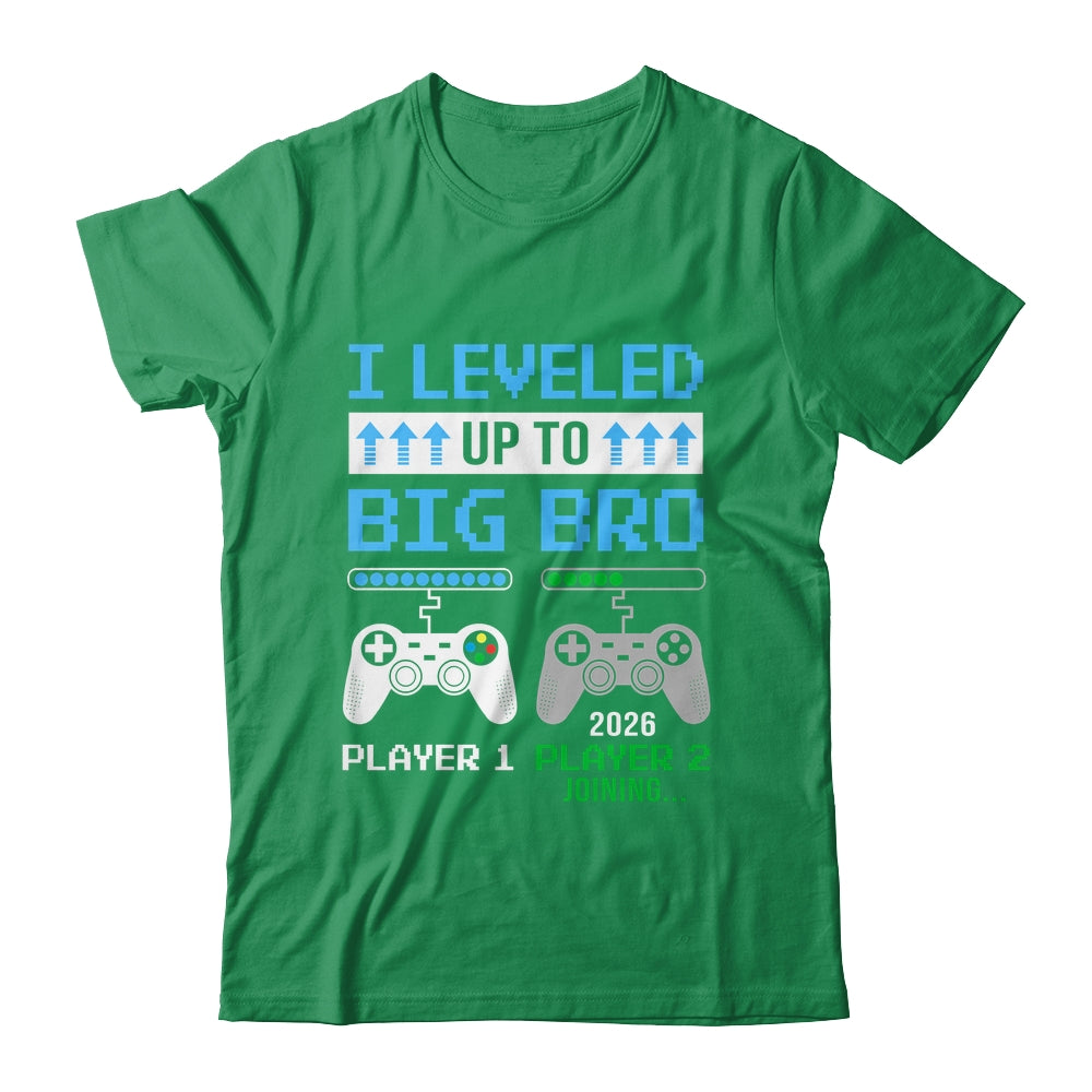 Leveled Up To Big Brother 2026 Funny Video Game Soon To Be Brother Youth Shirt | siriusteestore