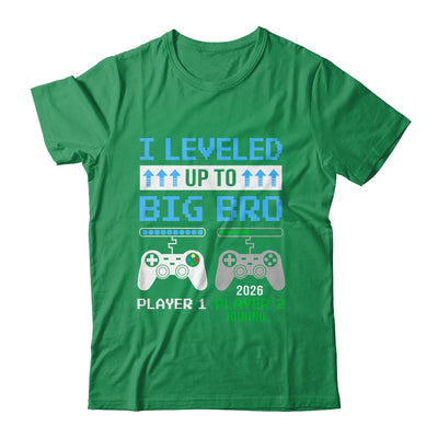 Leveled Up To Big Brother 2026 Funny Video Game Soon To Be Brother Youth Shirt | siriusteestore