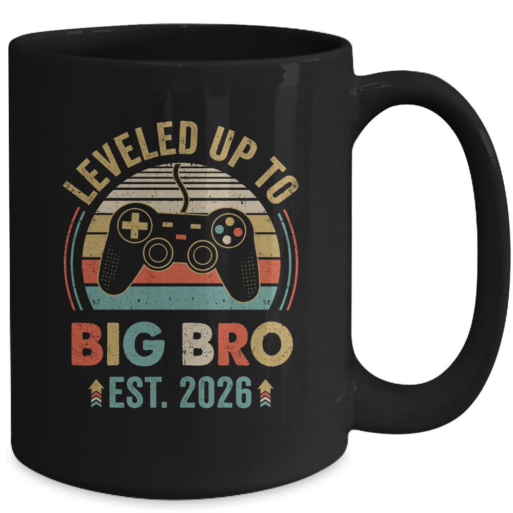 Leveled Up To Big Brother 2026 Video Game Promoted To Brother Mug | siriusteestore