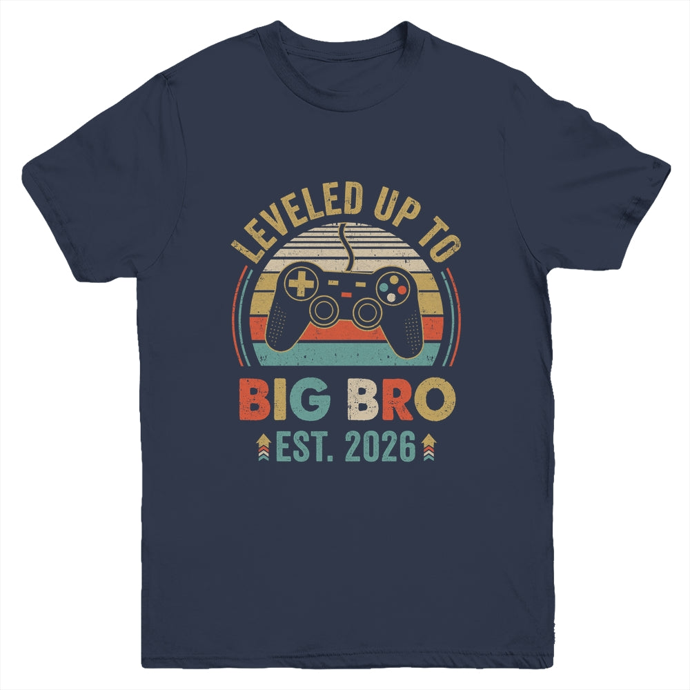 Leveled Up To Big Brother 2026 Video Game Promoted To Brother Youth Shirt | siriusteestore
