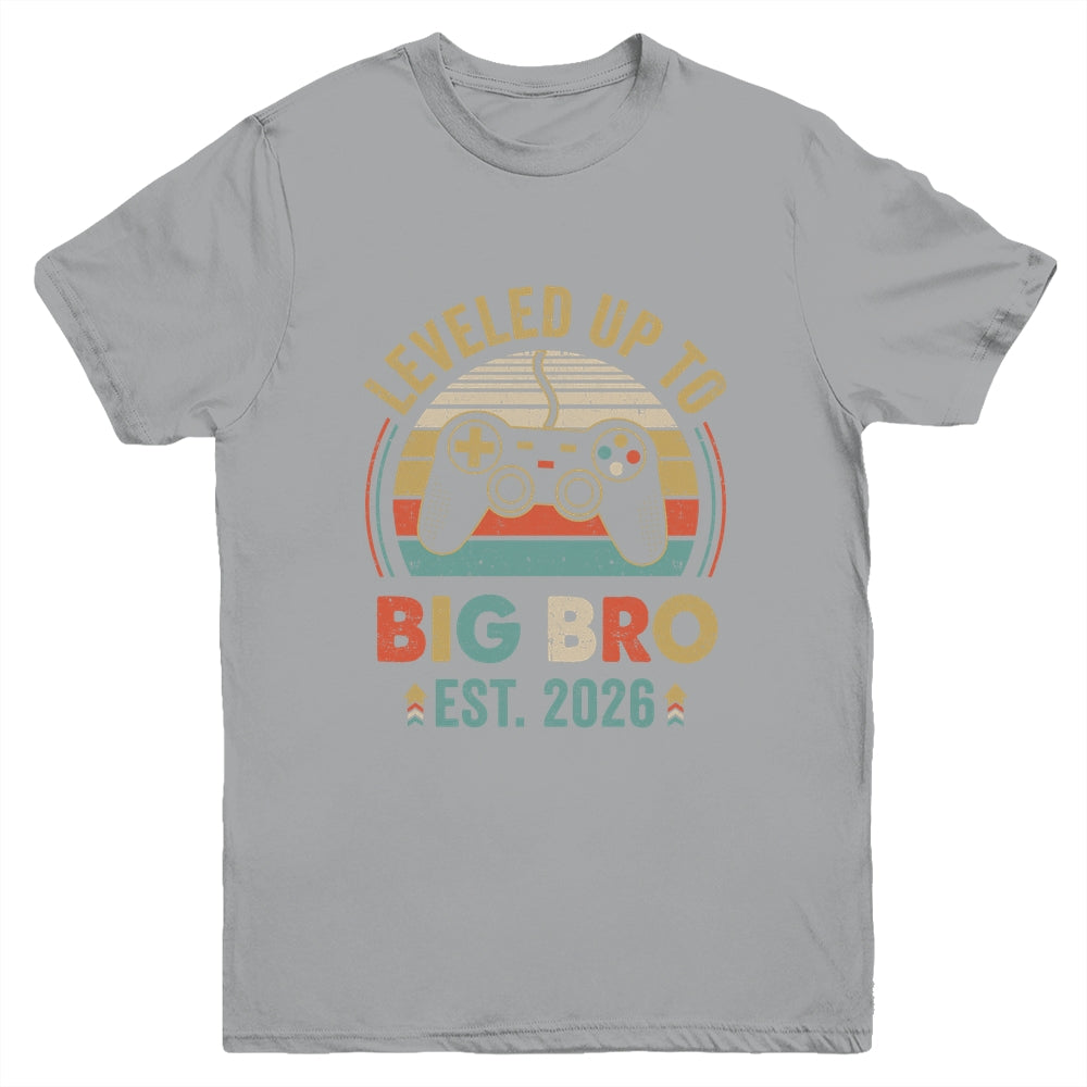 Leveled Up To Big Brother 2026 Video Game Promoted To Brother Youth Shirt | siriusteestore