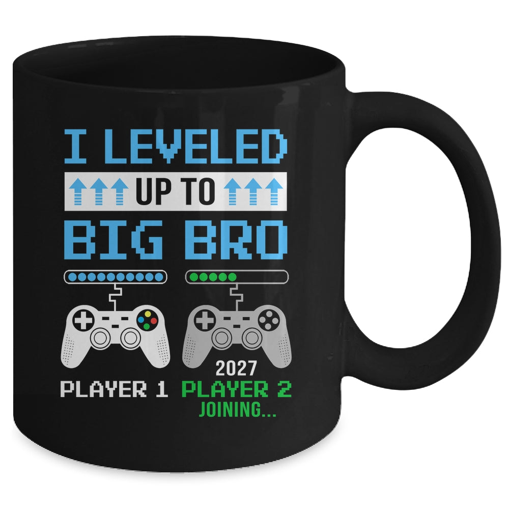 Leveled Up To Big Brother 2027 Funny Video Game Soon To Be Brother Mug | siriusteestore