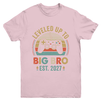 Leveled Up To Big Brother 2027 Video Game Promoted To Brother Youth Shirt | siriusteestore